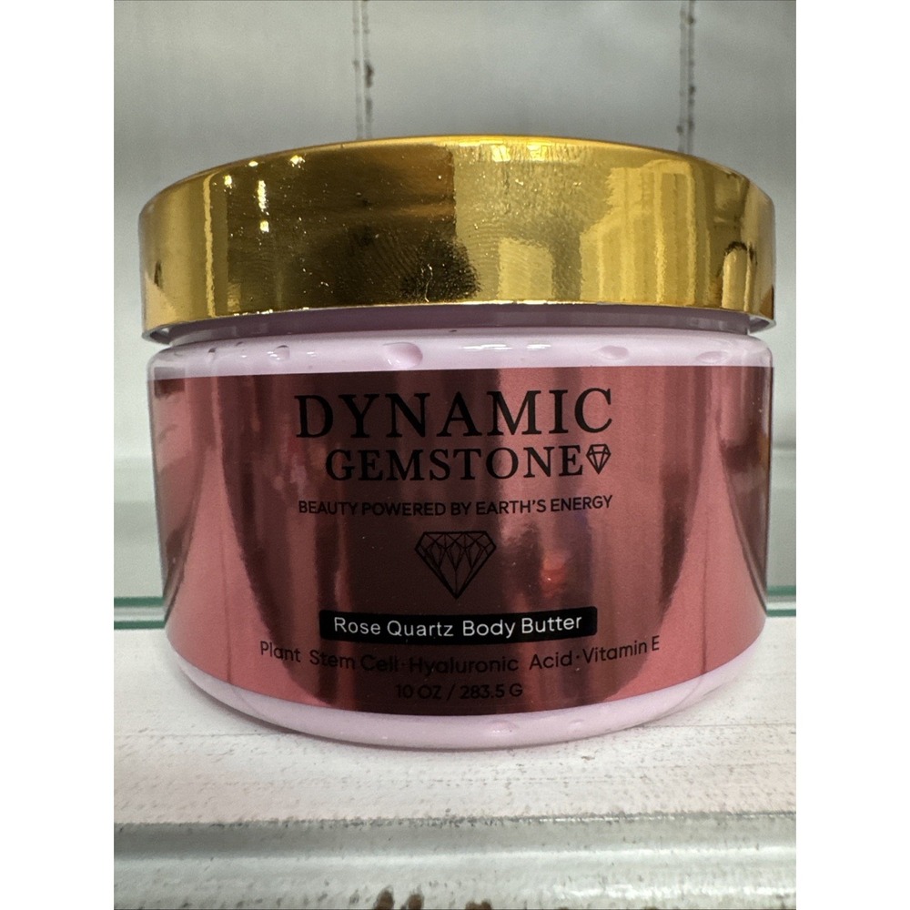 Dynamic Gemstone Rose Quartz Body Butter, 10 Oz., NEW